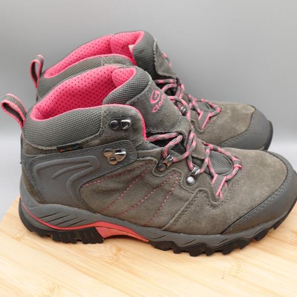 CLORTS Boots Womens 8.5 All Terrain Gray Pink Suede Hiking Trail HKM-822B Flaw - Picture 4 of 10